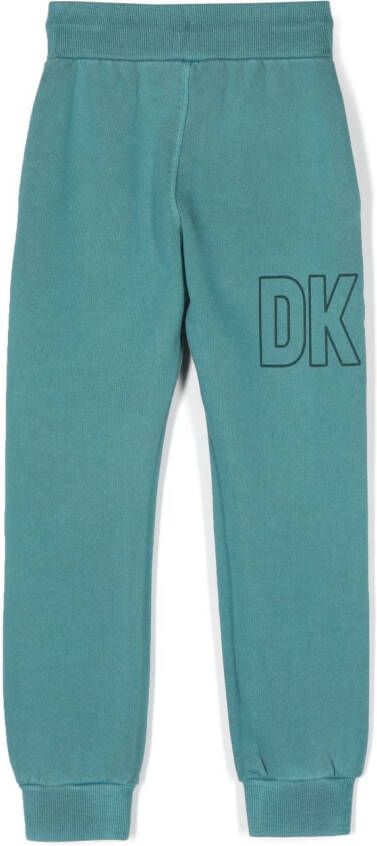 Dkny Kids Trainingsbroek met logoprint Blauw