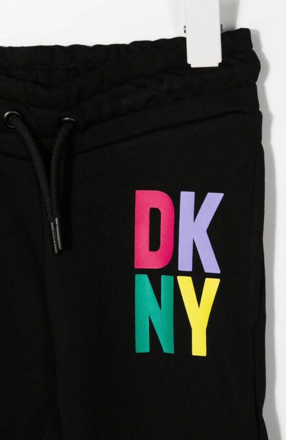 Dkny Kids Trainingsbroek met logoprint Zwart