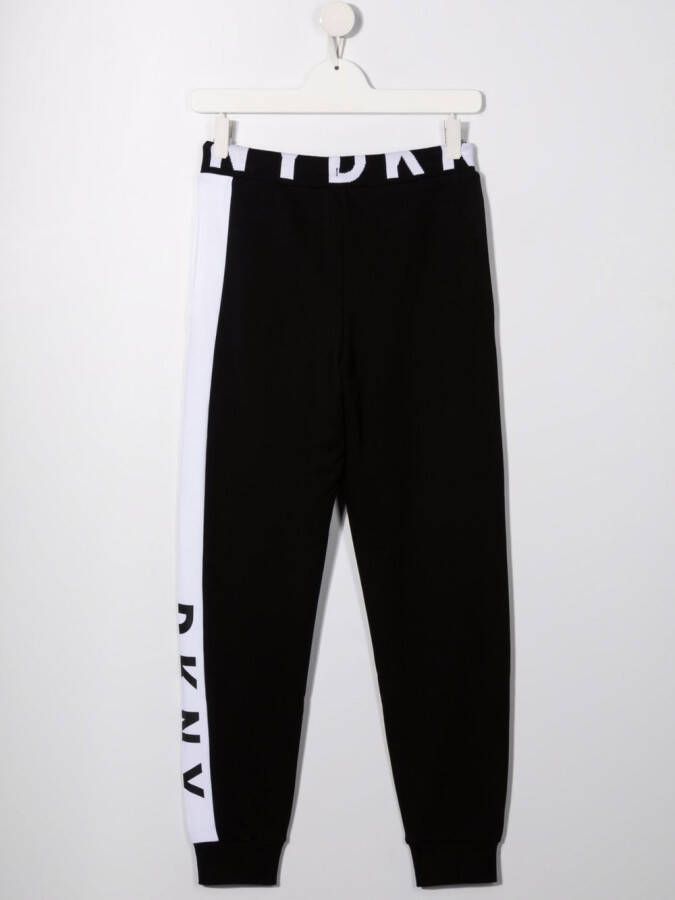 Dkny Kids Trainingsbroek met logostreep Zwart