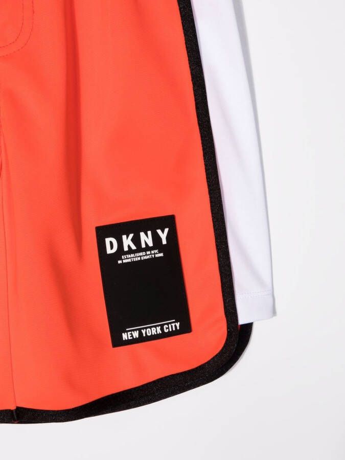 Dkny Kids Trainingsshorts met logopatch Oranje