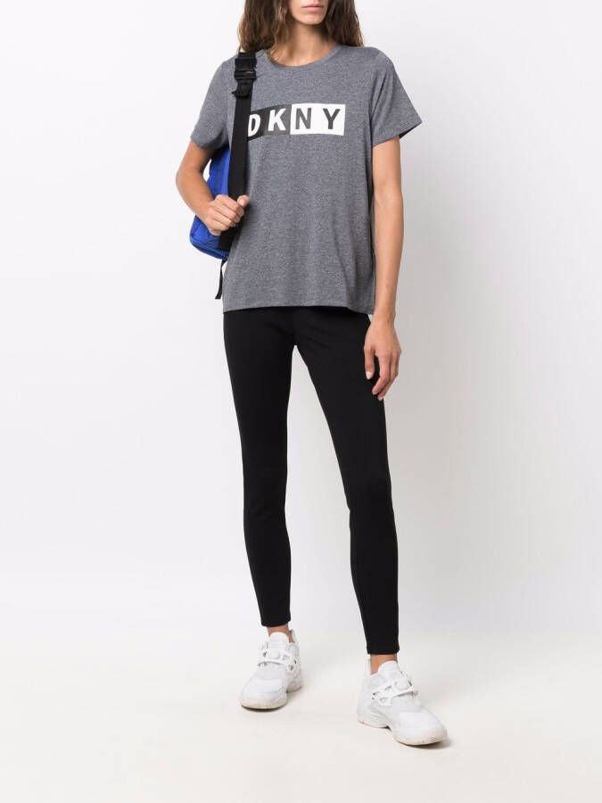 DKNY Legging met logoband Zwart