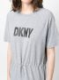 DKNY T-shirtjurk met logoprint Grijs - Thumbnail 5