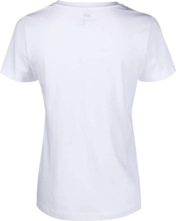 DKNY T-shirt met tie-dye print Wit