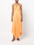 DKNY Maxi-jurk met gekreukt effect Oranje - Thumbnail 2