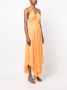DKNY Maxi-jurk met gekreukt effect Oranje - Thumbnail 3