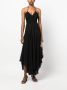 DKNY Maxi-jurk met gekreukt effect Zwart - Thumbnail 2