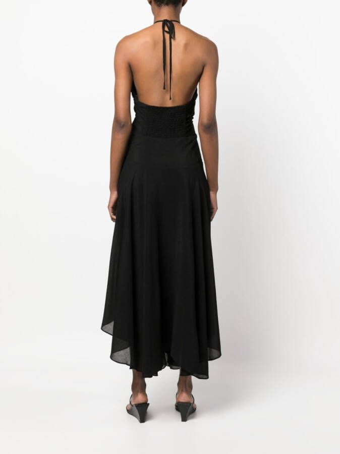 DKNY Maxi-jurk met gekreukt effect Zwart
