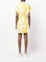DKNY Midi-jurk met grafische print Geel - Thumbnail 4