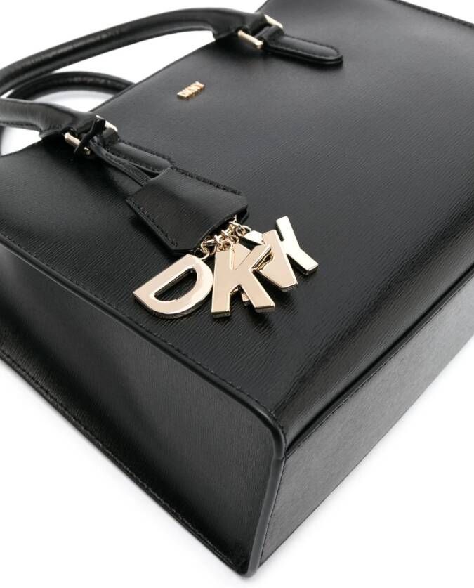 DKNY Shopper met logo Zwart