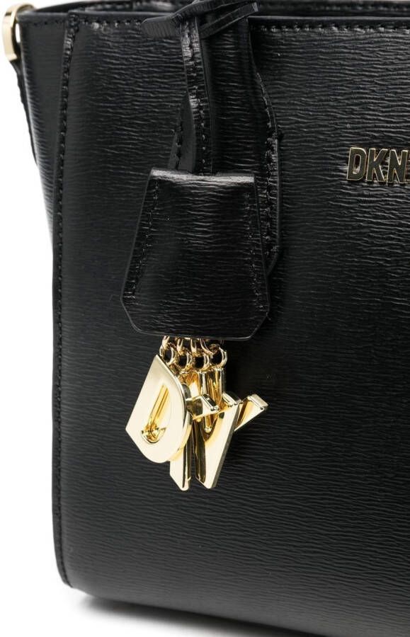 DKNY Shopper met logoplakkaat Zwart