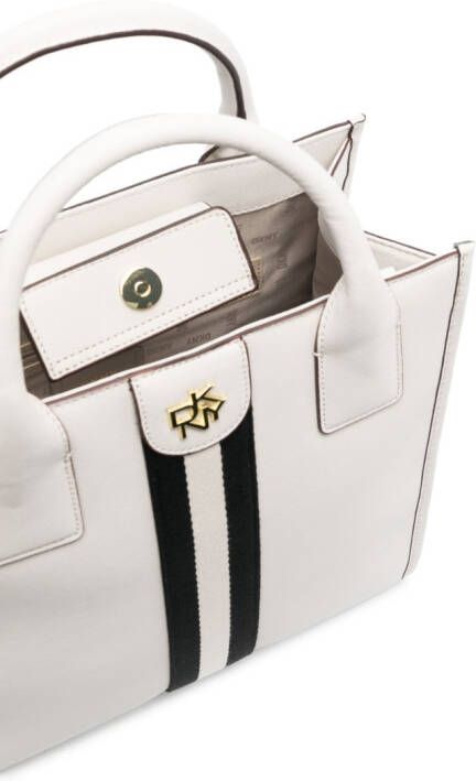 DKNY Shopper met streepdetail Beige