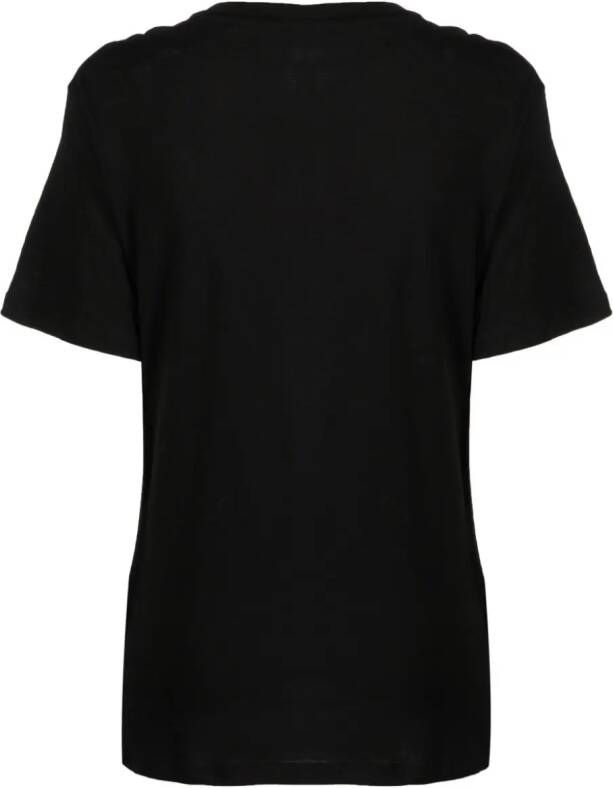 DKNY T-shirt van katoenmix Zwart