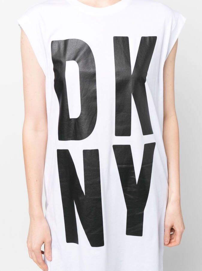 DKNY Tuniek met logoprint Wit