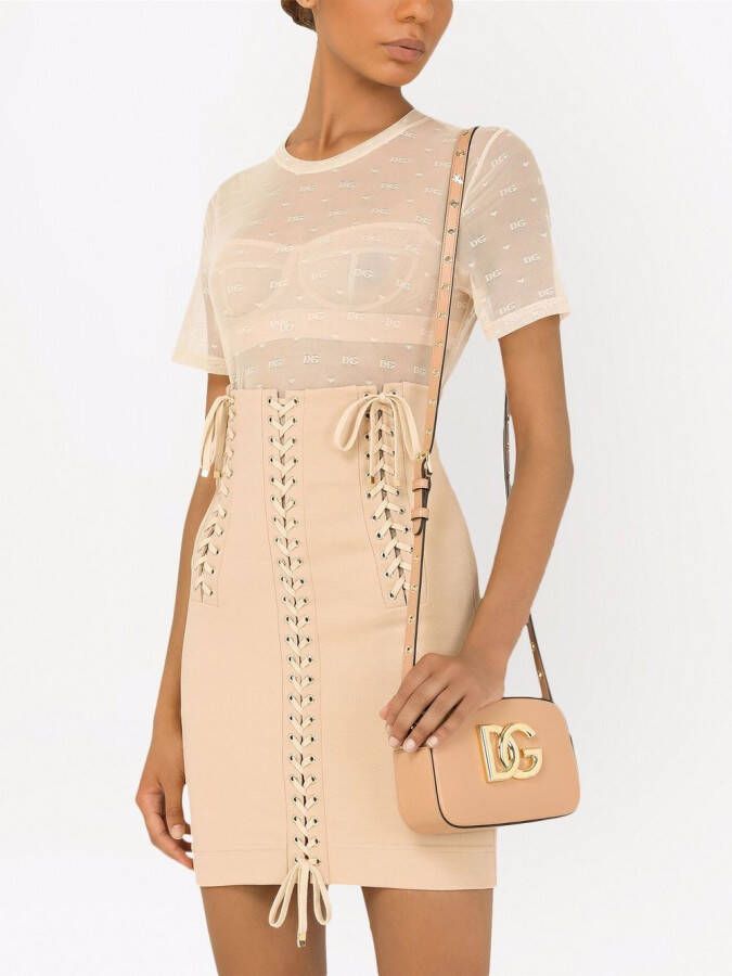 Dolce & Gabbana 3.5 leren crossbodytas Roze