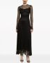 Dolce & Gabbana A-lijn maxi-jurk verfraaid met stras Zwart - Thumbnail 2