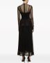 Dolce & Gabbana A-lijn maxi-jurk verfraaid met stras Zwart - Thumbnail 4
