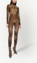 Dolce & Gabbana KIM doorzichtig jumpsuit met luipaardprint Bruin - Thumbnail 3