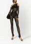 Dolce & Gabbana Asymmetrische jumpsuit met jacquard Zwart - Thumbnail 2