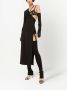 Dolce & Gabbana Asymmetrische midi-jurk met afneembare mouw Zwart - Thumbnail 2