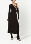 Dolce & Gabbana Asymmetrische midi-jurk met afneembare mouw Zwart - Thumbnail 3