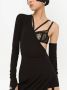 Dolce & Gabbana Asymmetrische midi-jurk met afneembare mouw Zwart - Thumbnail 5