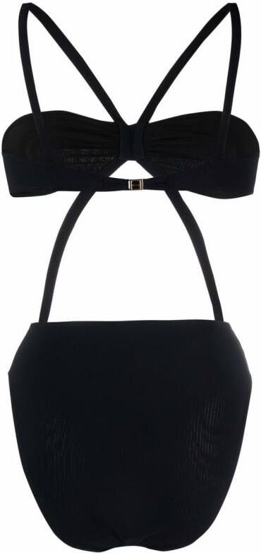 Dolce & Gabbana Badpak met logoplakkaat Zwart