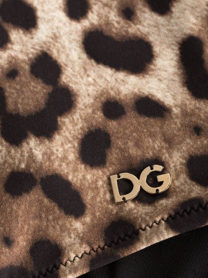 Dolce & Gabbana Badpak met luipaardprint Bruin