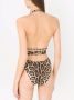 Dolce & Gabbana Badpak met luipaardprint en ceintuur Bruin - Thumbnail 4