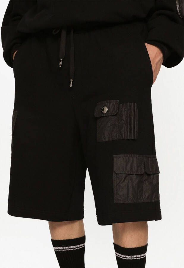 Dolce & Gabbana Bermuda shorts met trekkoordtaille Zwart