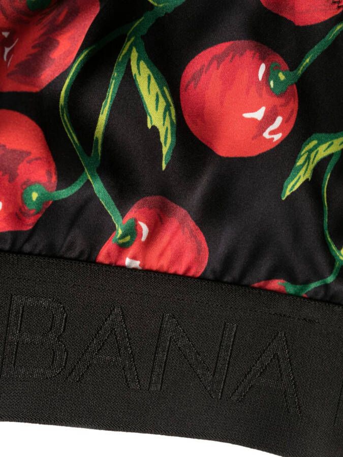 Dolce & Gabbana Bh met kersenprint Zwart