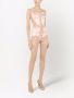 Dolce & Gabbana Satijnen top met veters Roze - Thumbnail 2