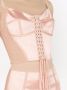 Dolce & Gabbana Satijnen top met veters Roze - Thumbnail 5
