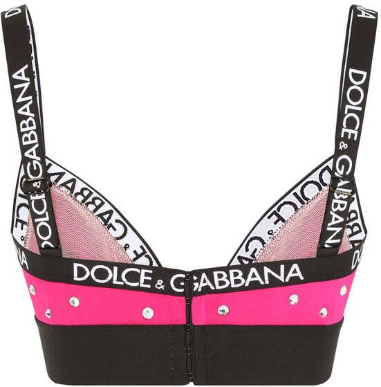 Dolce & Gabbana Bh verfraaid met pailletten Roze