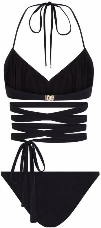 Dolce & Gabbana Bikini met halternek Zwart