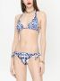 Dolce & Gabbana Triangel bikini met Majolica-print Wit - Thumbnail 3