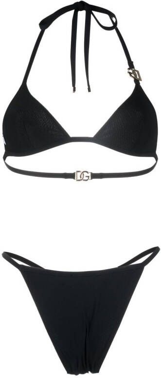 Dolce & Gabbana Bikini met halternek Zwart