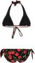 Dolce & Gabbana Triangel bikini met print Zwart - Thumbnail 2