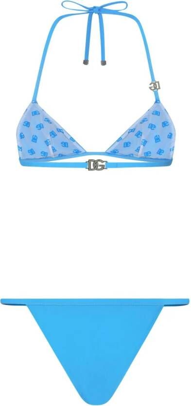 Dolce & Gabbana Bikini met logo Blauw