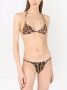 Dolce & Gabbana Triangel bikini met luipaardprint Bruin - Thumbnail 3