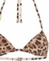 Dolce & Gabbana Triangel bikini met luipaardprint Bruin - Thumbnail 5