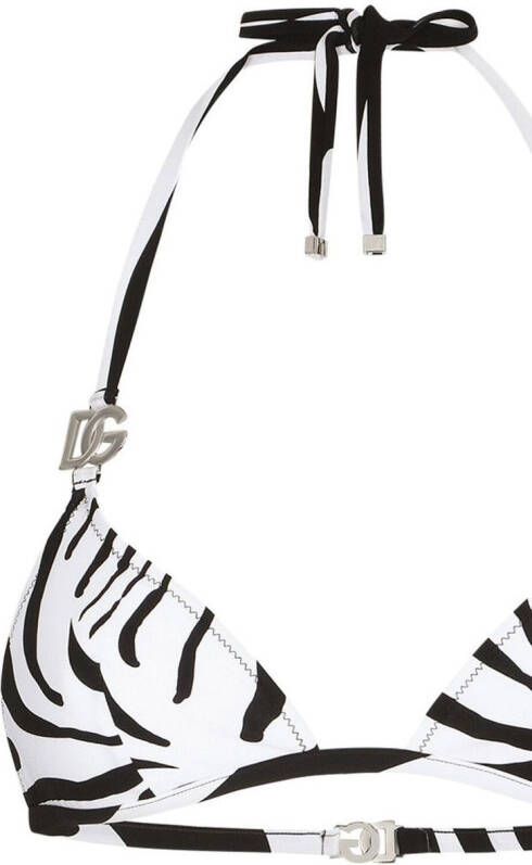 Dolce & Gabbana Bikini met zebraprint Wit