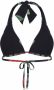 Dolce & Gabbana Triangel bikinitop met kettingprint Zwart - Thumbnail 3