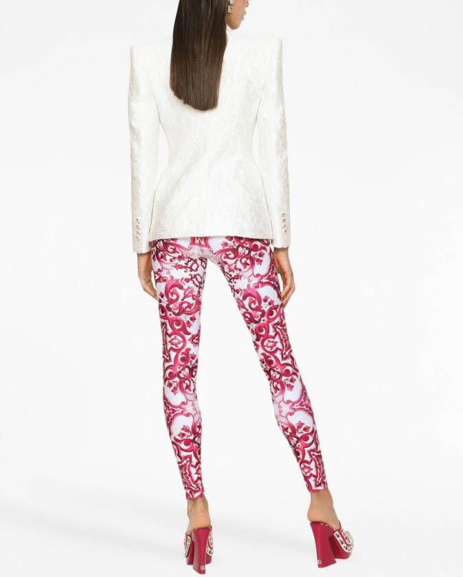 Dolce & Gabbana Blazer met brokaat Wit