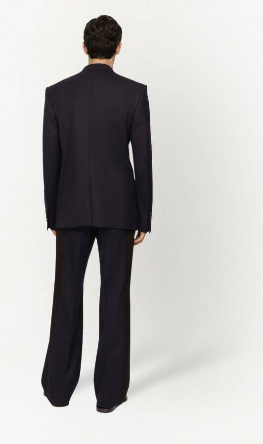 Dolce & Gabbana Blazer met dubbele rij knopen Blauw