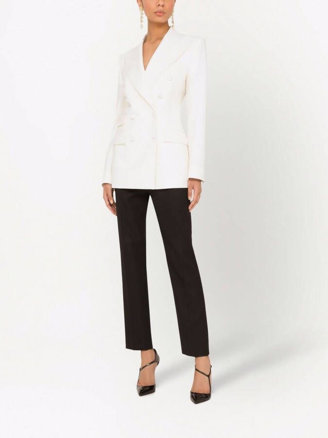 Dolce & Gabbana Blazer met dubbele rij knopen Wit