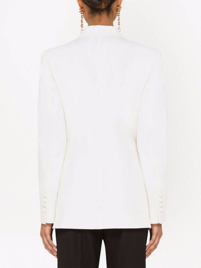 Dolce & Gabbana Blazer met dubbele rij knopen Wit
