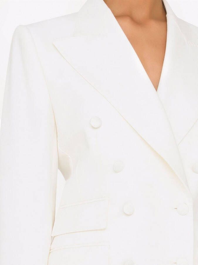 Dolce & Gabbana Blazer met dubbele rij knopen Wit
