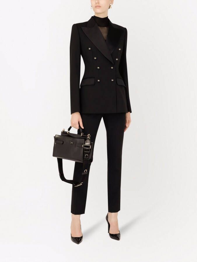Dolce & Gabbana Blazer met dubbele rij knopen Zwart