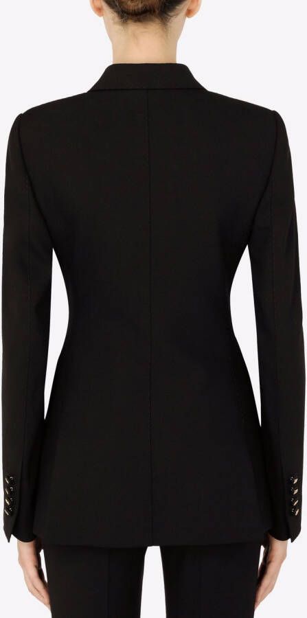 Dolce & Gabbana Blazer met dubbele rij knopen Zwart