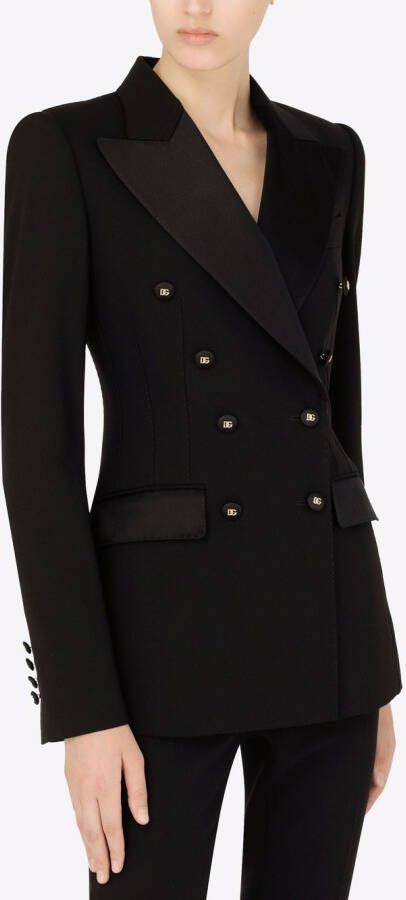 Dolce & Gabbana Blazer met dubbele rij knopen Zwart